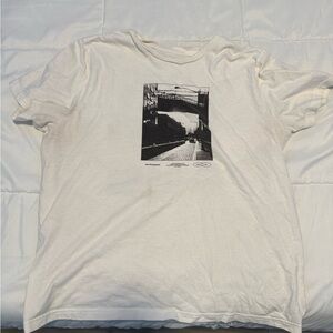 White Camera Graphic Crewneck T-Shirt - Men